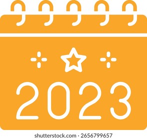 2023 vector icon. Can be used for printing, mobile and web applications.