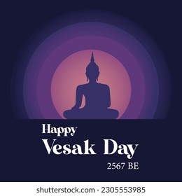 The 2023 Vesak Day template is suitable for saying Vesak