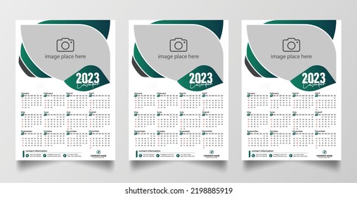 2023 Wall Calendar design template