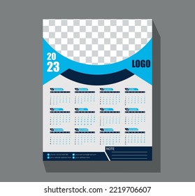 2023 Wall Calendar Design Template