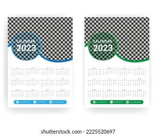 Plantilla de diseño de calendario de pared, plantilla de diseño de diseño de diseño de calendario 
