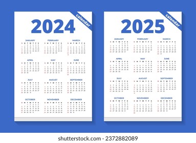 2024 and 2025 editable calendar template