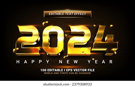 2024 3d style text effect graphic style