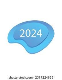 2024 button icon, vector best flat icon.