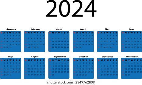 2024 calander design . table calender design .
