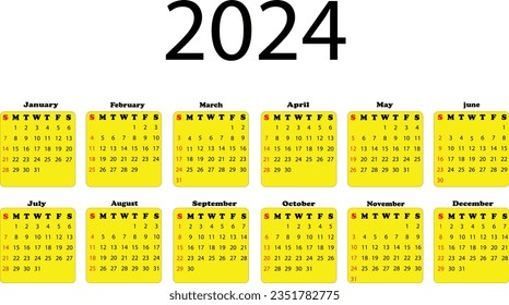 2024 calander design . table calender design .