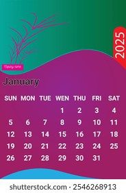 2024 Calendar. Blank Calendar Template. Fits Letter Size Page. Stationery Design