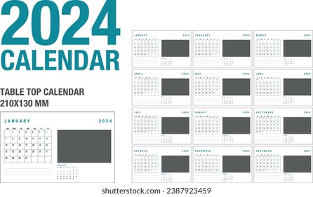 2024 CALENDAR PLANNER TABLE TOP