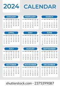 2024 Calendar Template for Business Professionals