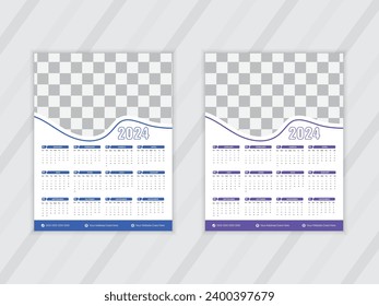 2024 Calendar Template, editable vector Free Vector
Calendar 2024 modern design planner template.