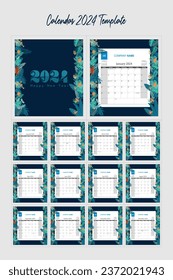 2024 Calendar Template, maybe suitable for your office, organization or business.