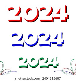 2024 card vector design background