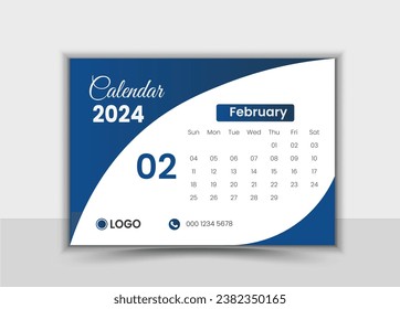 2024 colorful creative calendar design
