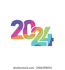 2024 colorful logo design template