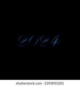 Plantilla de diseño de logotipo de letras modernas creativas para 2024