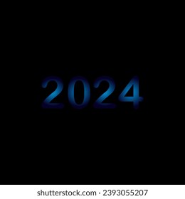 Plantilla de diseño de logotipo de letras modernas creativas para 2024