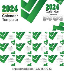 2024 desk calendar template prtintable