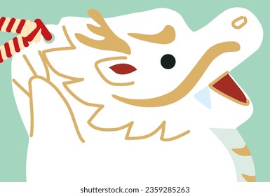 2024 Dragon New Year's card template