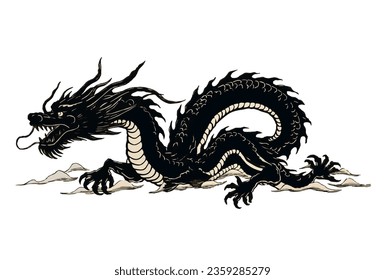 2024 Dragon New Year's card template