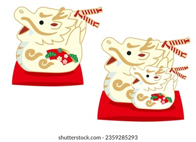 2024 Dragon New Year's card template