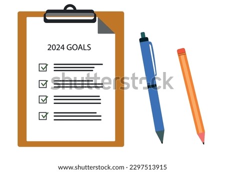 2024 goals approved file. 2024 year plan idea concept. business creativity new idea discovery innovation technology. strategic plan, success-oriented