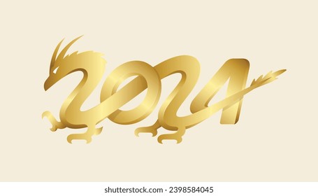 2024 gold dragon new year