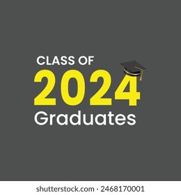 2024 graduate class templates in yellow color