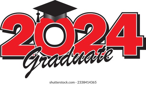 2024 Graduate Red and Black