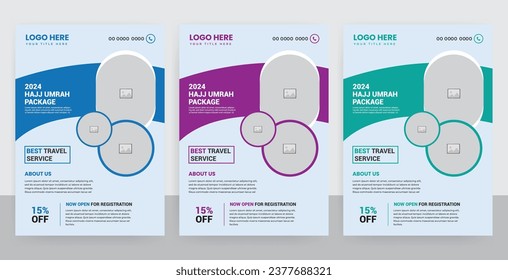 2024 Hajj or umrah flyer design template 