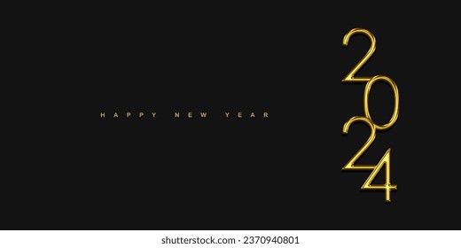 2024 Feliz Diseño de Antecedentes de Año Nuevo. Tarjeta de felicitación, cartel, afiche. 