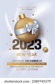 2024 Happy New Year Background for your Flyers and Greetings Card or new year themed party invitation. abstract vector illustration design