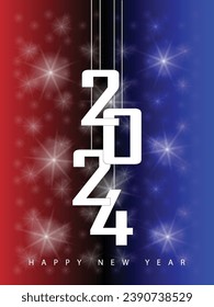 2024 Feliz Diseño de Antecedentes de Año Nuevo. Tarjeta de saludo, afiche, cartel