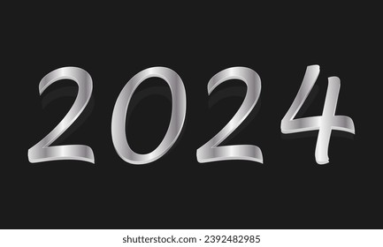 2024 Happy New Year Background Design. Vector Illustration.