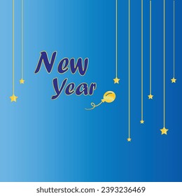 2024 Happy New Year Background Design. Greeting Card, Banner, Poster. Vector Illustration.
