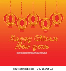 2024 Happy New Year Background Design. Greeting Card, Banner, Poster. Vector Illustration.
