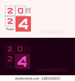 2024 , happy new year 2024 , celebration card , greeting card , typography 