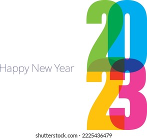 2024 HAPPY NEW YEAR colorful text Design template Celebration typography poster, banner or greeting card for Merry Christmas and happy new year. Vector Illustration