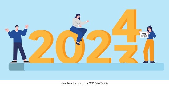 2024 happy new year party 