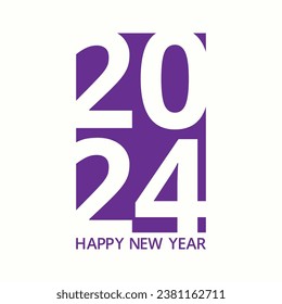 2024 Happy New Year. Premium vector design for posters, banners, calendar and greetings.