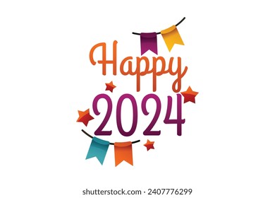 2024 Happy New Year Sticker