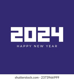 2024 happy new year vector template