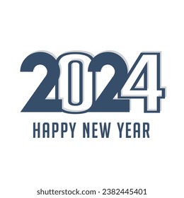 2024 happy new year vector illustration background