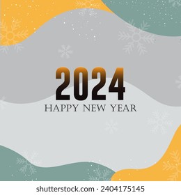 2024 feliz año nuevo vector fondo. es adecuado para tarjetas, banners o afiches