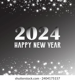 2024 feliz año nuevo vector fondo. es adecuado para tarjetas, banners o afiches