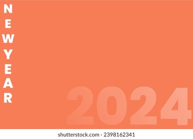 2024 happy new years greeting background template, ready to use.
