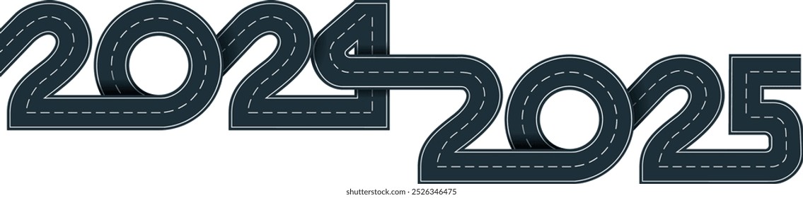 2024 joined with 2025 year in shape road