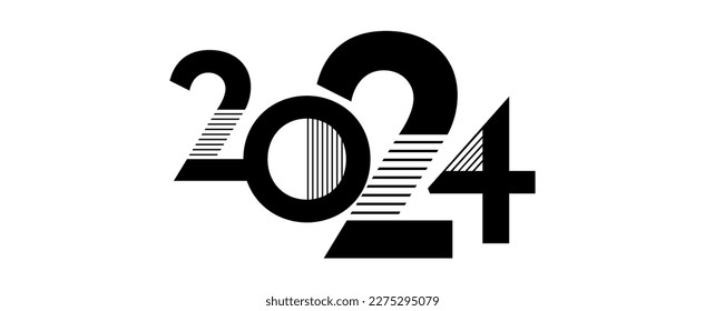 Concepto del logo 2024 para calendario, afiche, volante, banner.