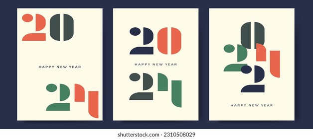 2024 logo concept for calendar, poster, flyer, banner.