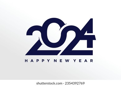 2024 logo design element vector with creative unique concept