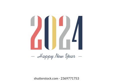 2024 logo design vector element with modern style